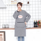 Cute Long Sleeve Waterproof Kitchen Apron