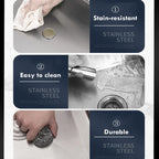 Infinity Edge Steel Artisanal Brushed Kitchen Sink