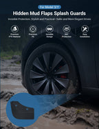 Miroken Hidden Mud Flaps Splash Guards for Model 3 Highland / Model Y Juniper