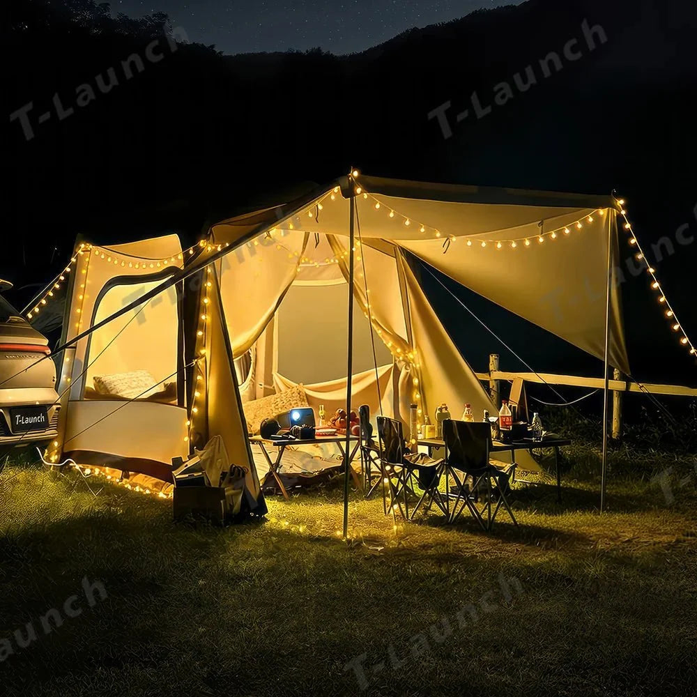 Inflatable Tailgate Camping Tent with Projection Screen for Tesla Model 3/Y/S/X