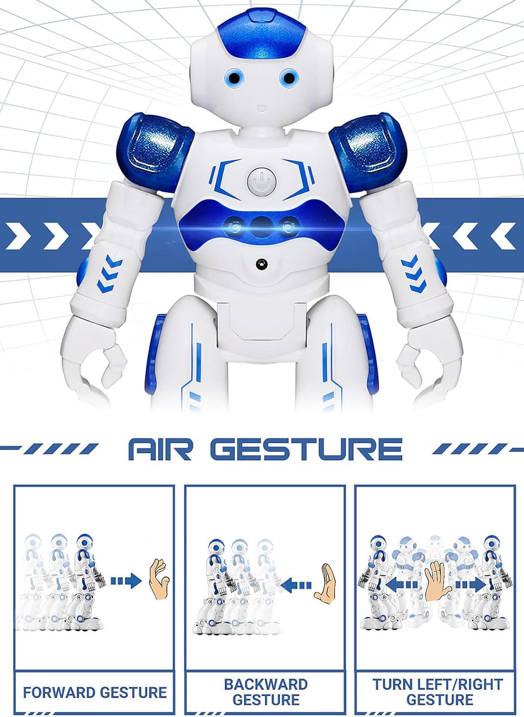 Interactive Robot Toy | Remote Control & Gesture Activation for Fun Learning
