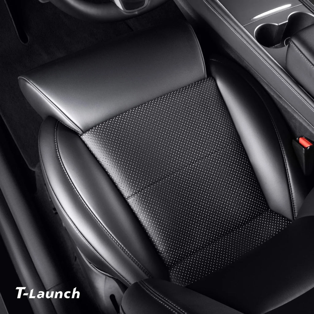 Nappa Leather Front Seat Leg Support Cushion for Tesla Model 3 / Model Y