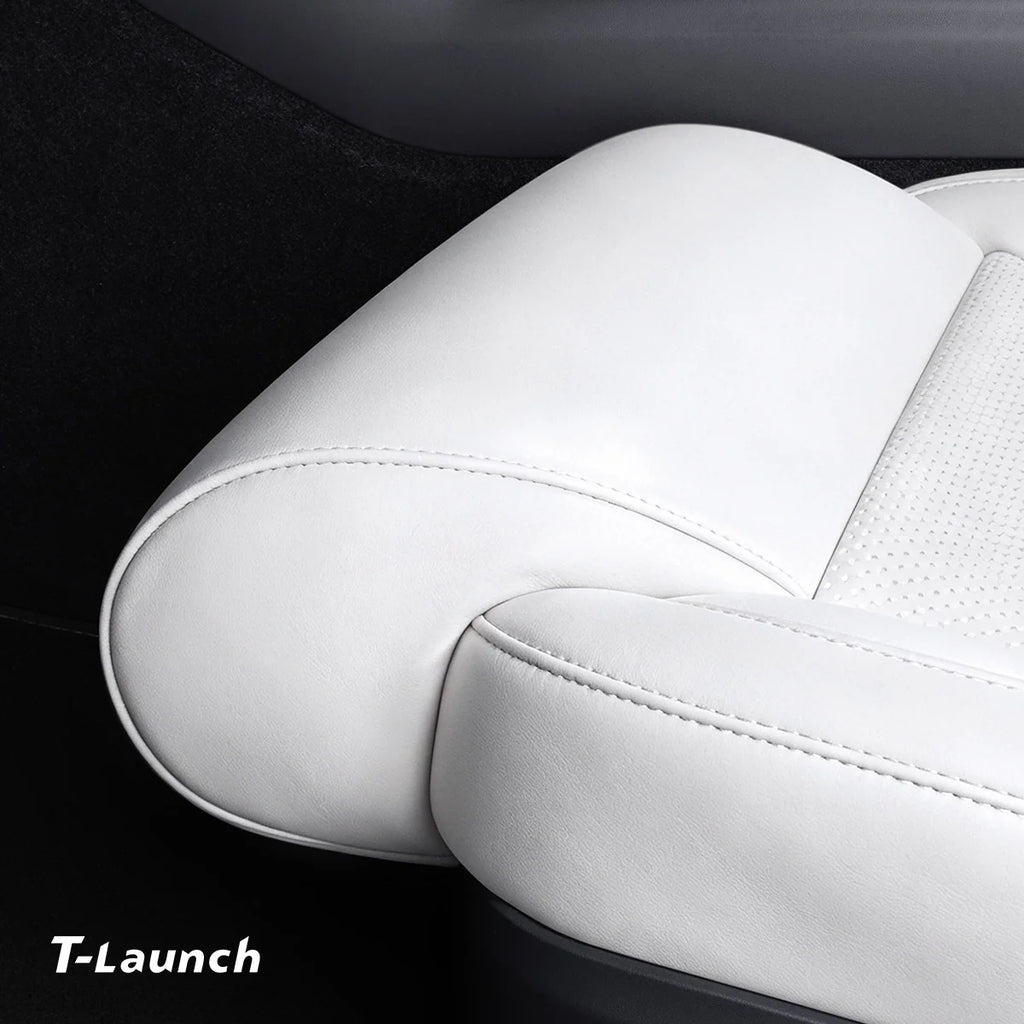 Nappa Leather Front Seat Leg Support Cushion for Tesla Model 3 / Model Y