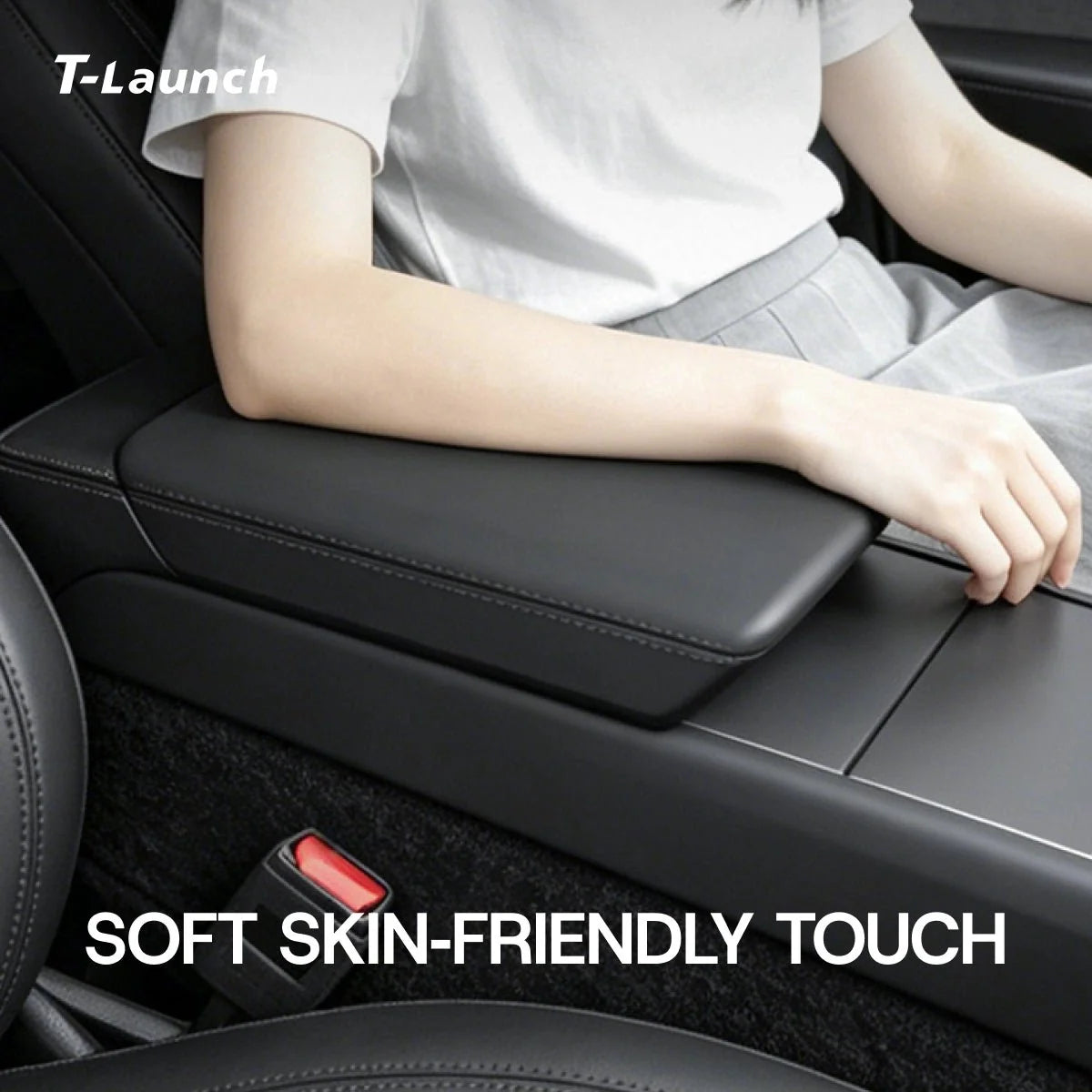 Liquid Silicone Center Console Armrest Cover for Tesla Model 3 2024+ / Model Y 2025+
