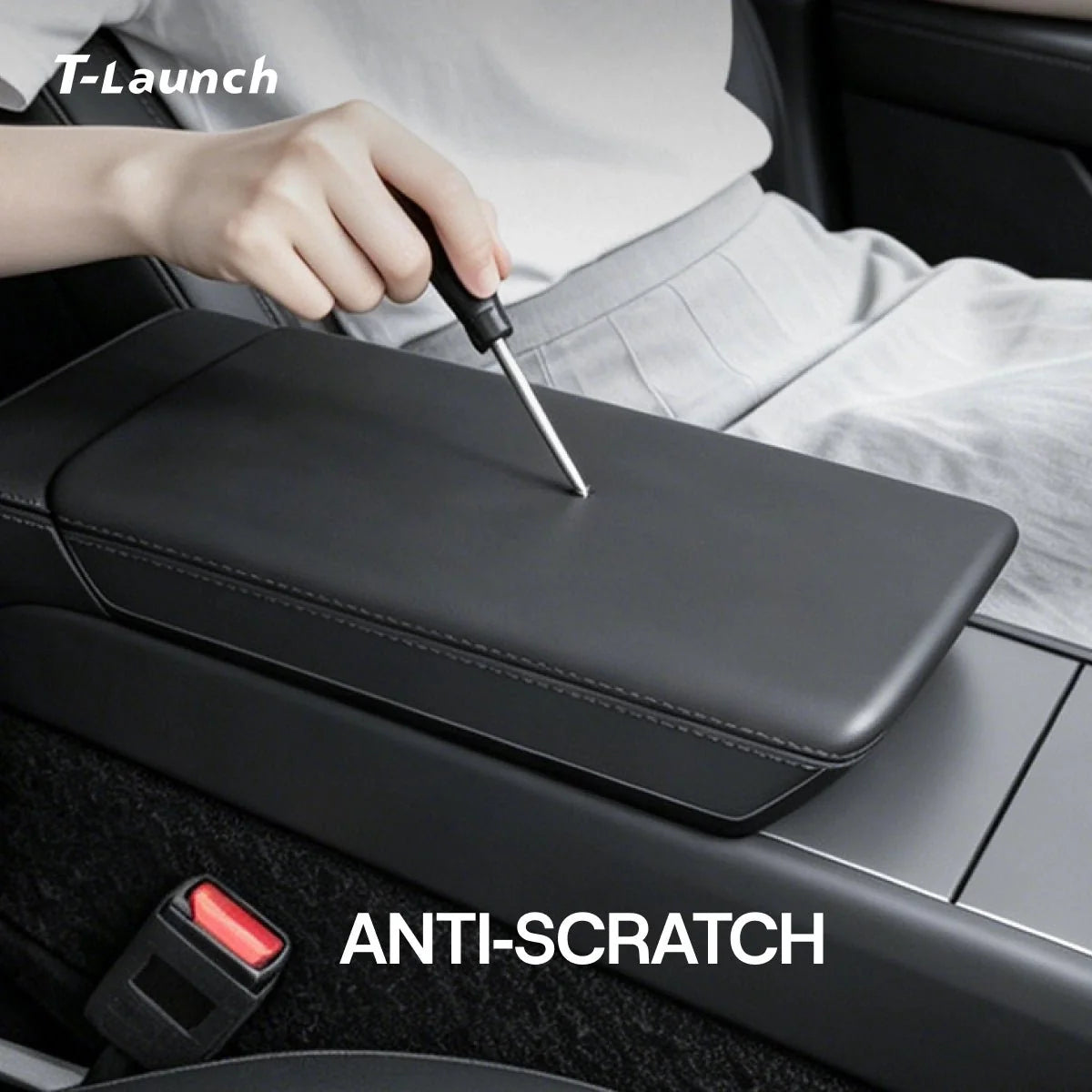 Liquid Silicone Center Console Armrest Cover for Tesla Model 3 2024+ / Model Y 2025+