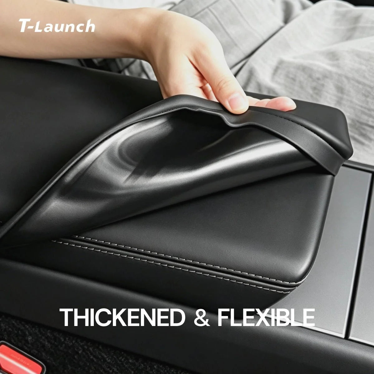 Liquid Silicone Center Console Armrest Cover for Tesla Model 3 2024+ / Model Y 2025+