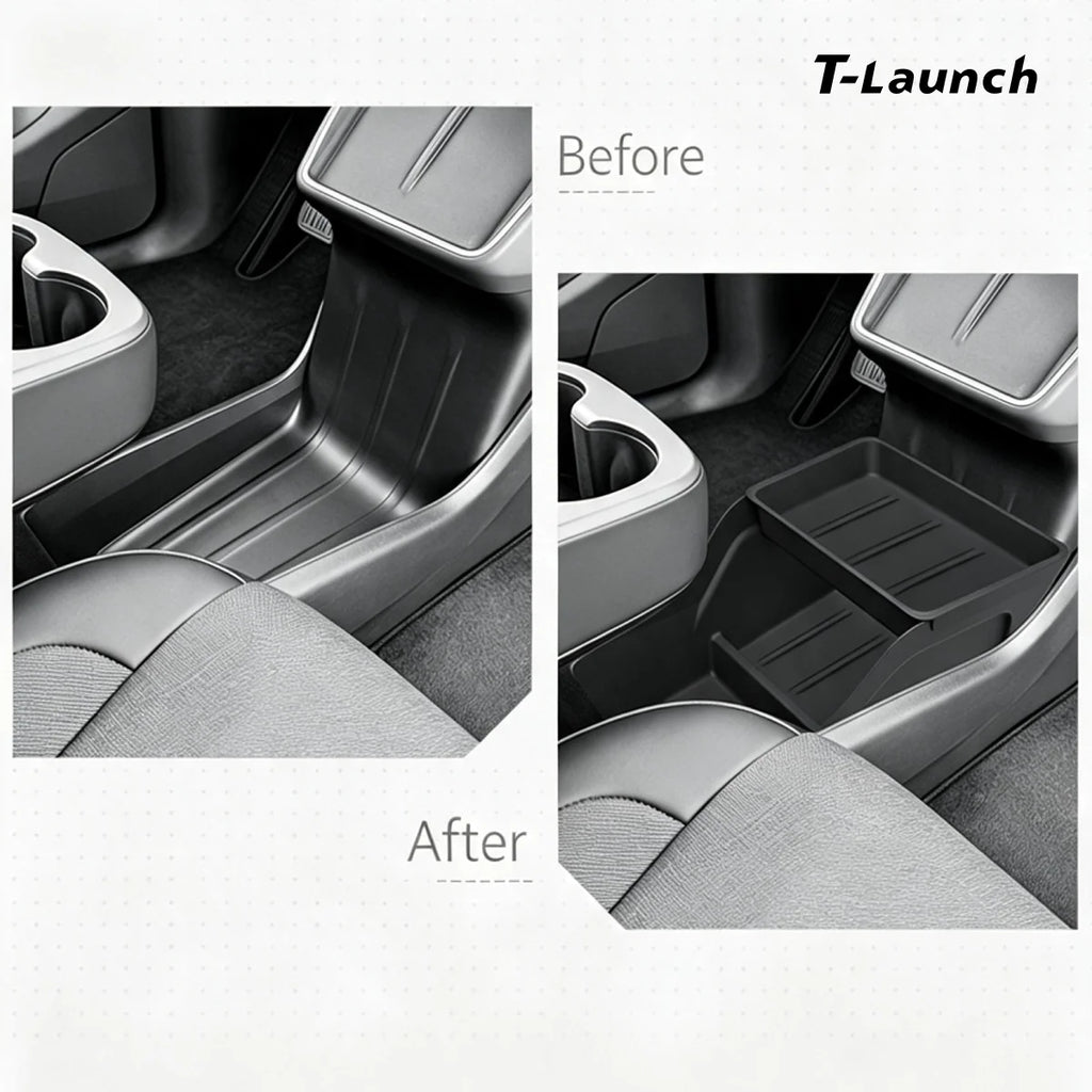 Center Console Lower Storage Organizer Tray for Tesla Model Y Standard 2025+