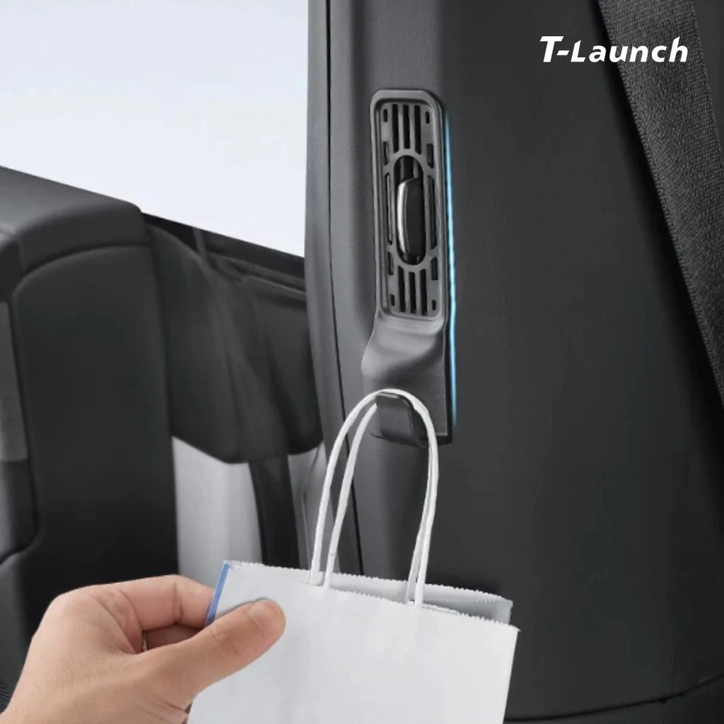 Second Row B-Pillar Air Vent Cover with Hook for Tesla Model Y L 6-Seater 2026+