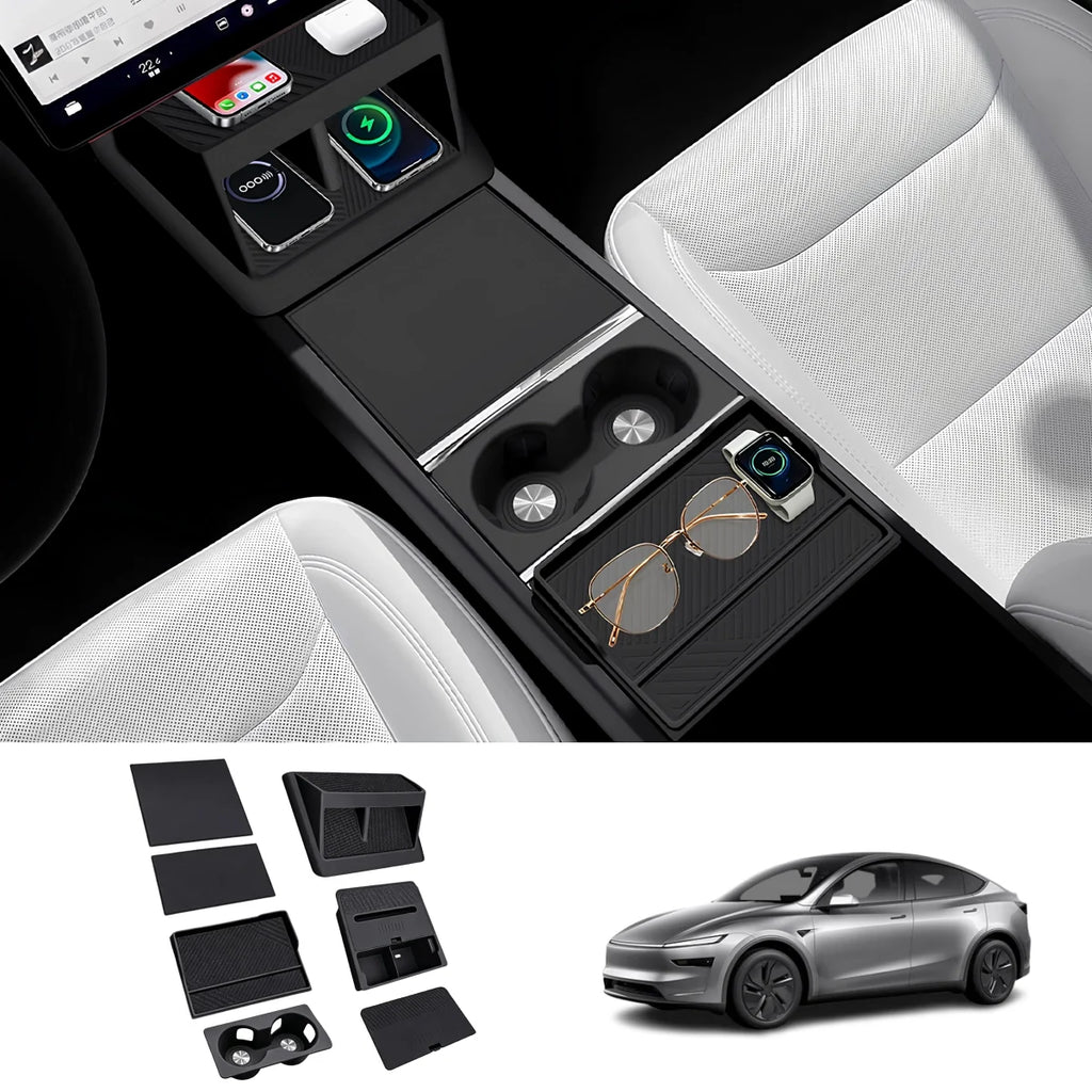 Center Console Organizer & Protector Full Set for Tesla Model Y Juniper 2025+