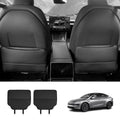 Nappa Leather Front Seat Back Kick Protectors for Tesla Model 3/Y/Y L 2024+ (2 PCS)