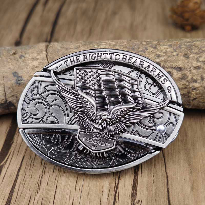Miroken | Metal Oval Cowboys Belt Buckle