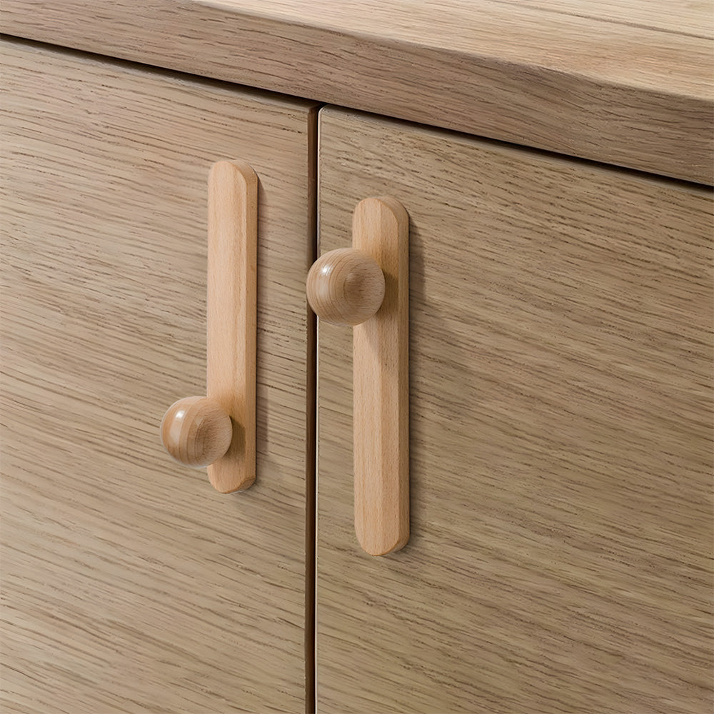 Organic Modern Natural Wood Cabinet Pulls