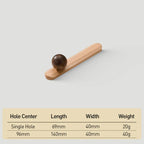 Organic Modern Natural Wood Cabinet Pulls