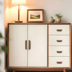 Sleek Minimalist Walnut Wood Cabinet Pulls