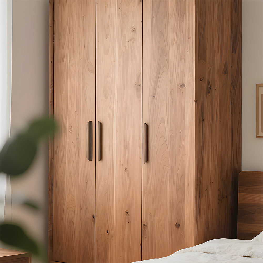 Sleek Minimalist Walnut Wood Cabinet Pulls