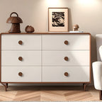 Sleek Minimalist Walnut Wood Cabinet Pulls