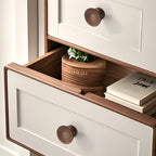 Sleek Minimalist Walnut Wood Cabinet Pulls