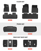 All-Weather TPE Floor Mats & Cargo Liners Set for 2026 New Tesla Model Y Standard/RWD/AWD