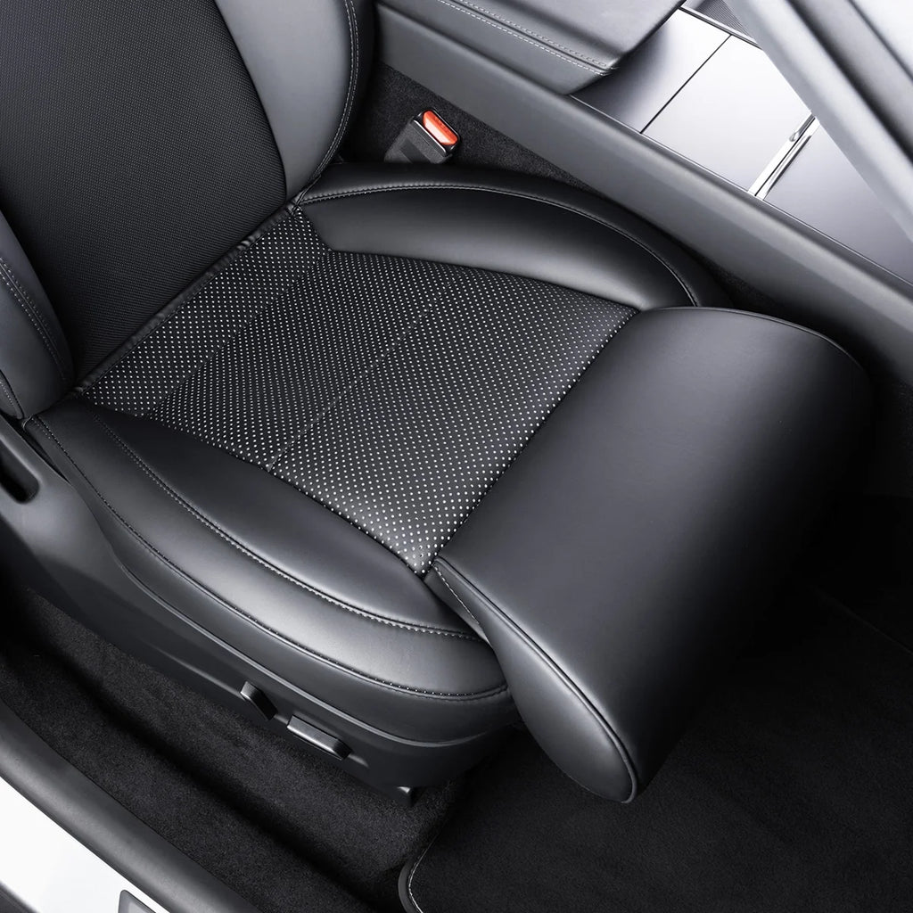 Nappa Leather Front Seat Leg Support Cushion for Tesla Model 3 / Model Y