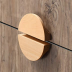 Contemporary Half Moon Wood Cabinet Pulls