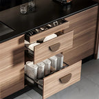 Contemporary Half Moon Wood Cabinet Pulls