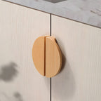 Contemporary Half Moon Wood Cabinet Pulls
