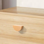 Contemporary Half Moon Wood Cabinet Pulls