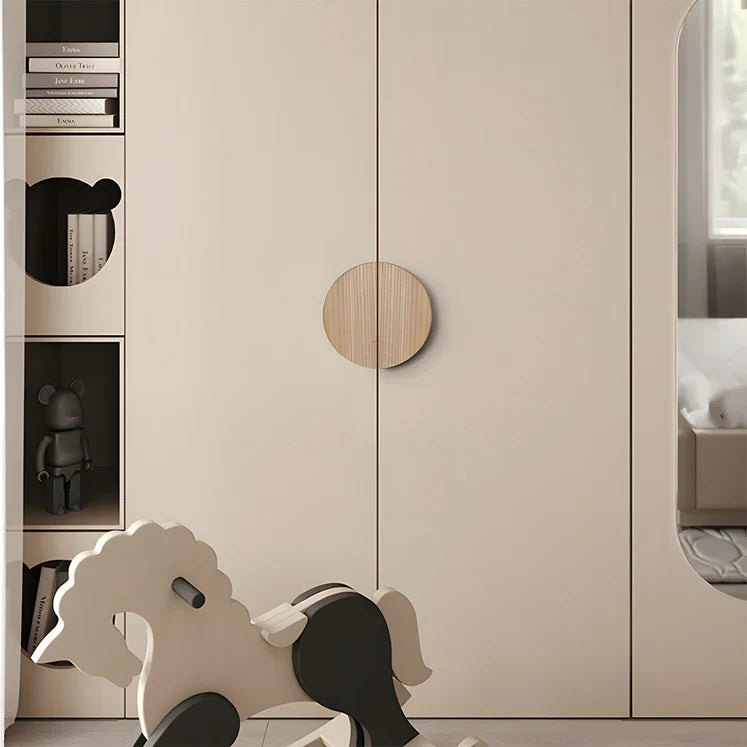 Contemporary Half Moon Wood Cabinet Pulls
