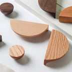 Contemporary Half Moon Wood Cabinet Pulls