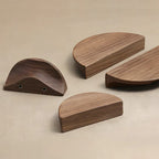 Contemporary Half Moon Wood Cabinet Pulls