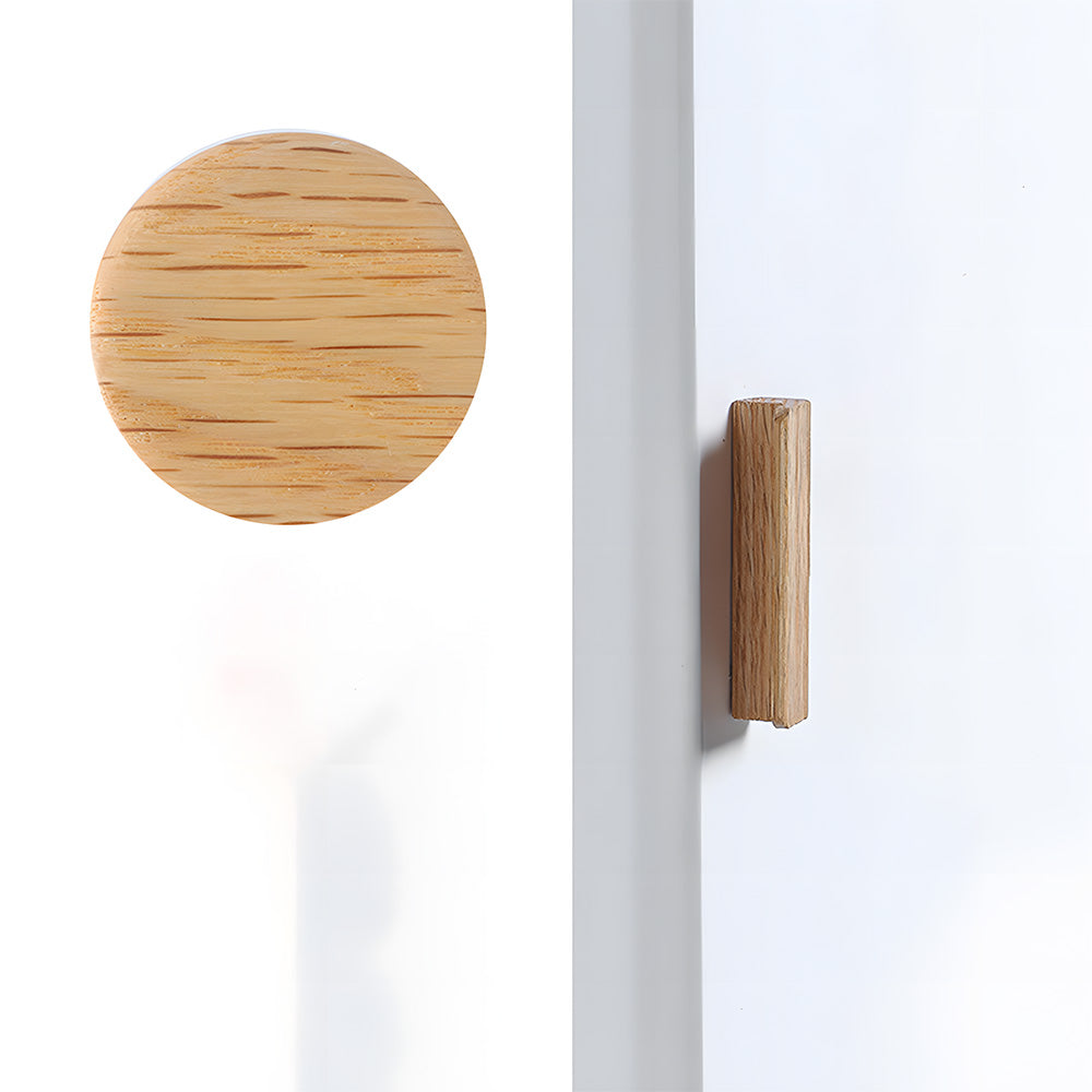 Modern L-Shaped Solid Wood Cabinet Pulls