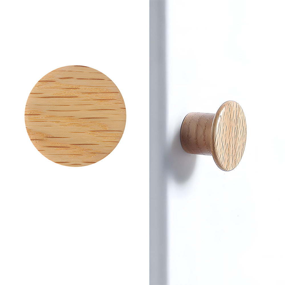 Modern L-Shaped Solid Wood Cabinet Pulls