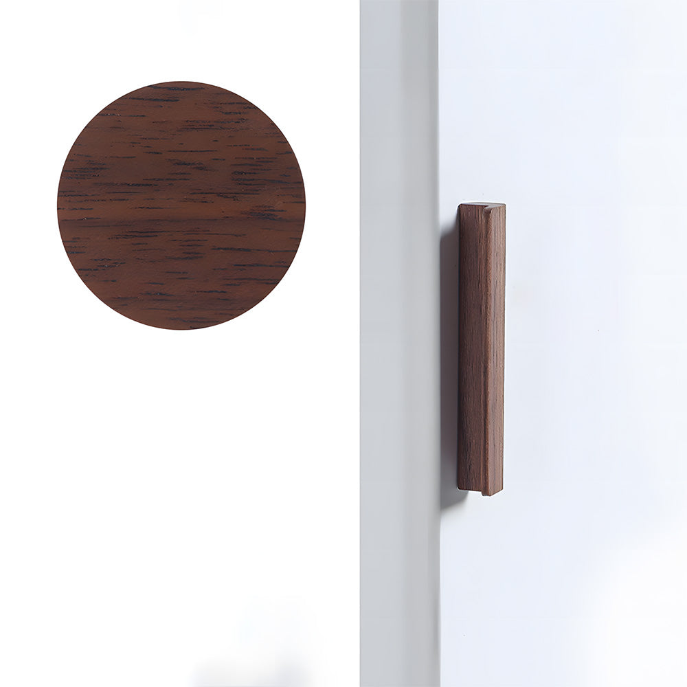 Modern L-Shaped Solid Wood Cabinet Pulls