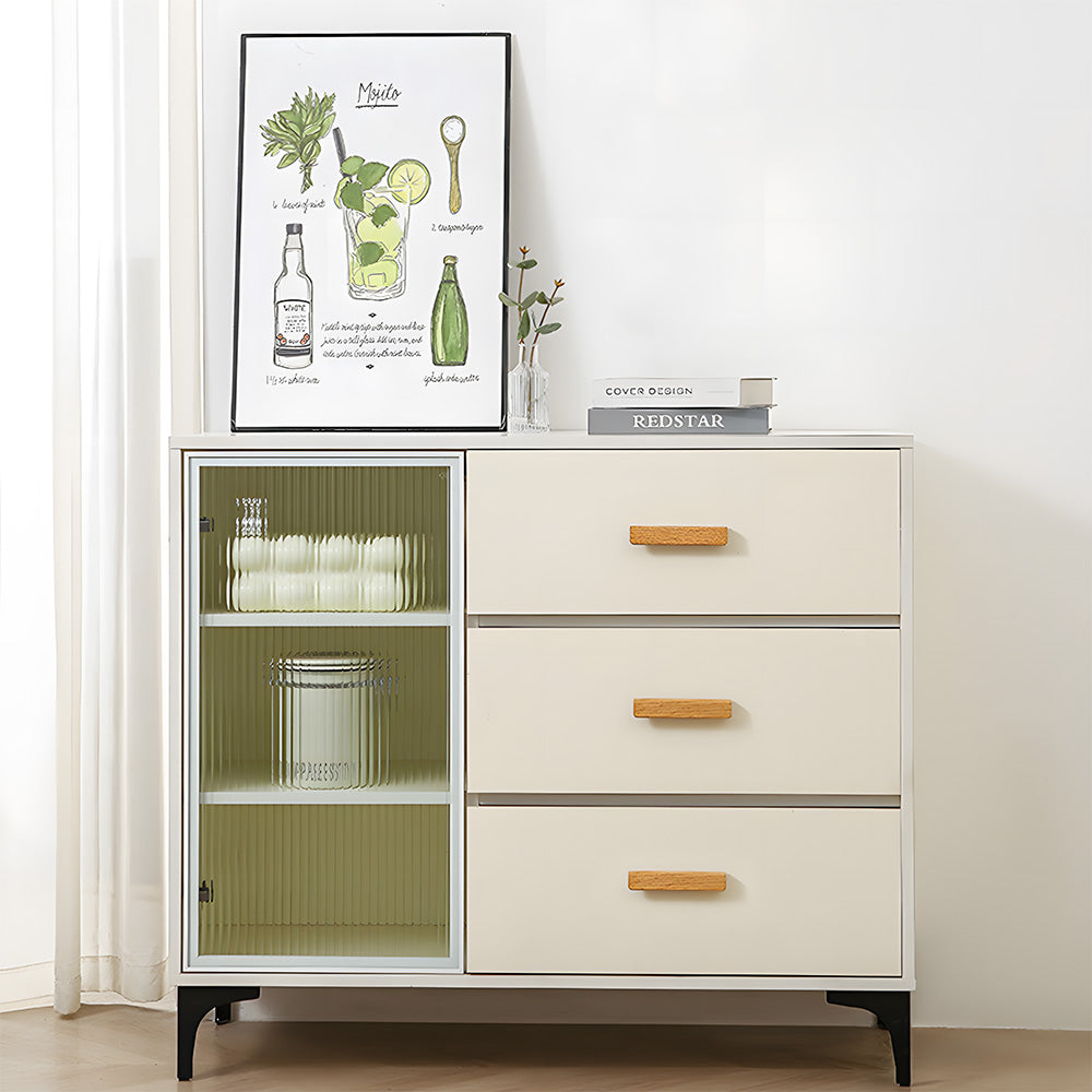 Modern L-Shaped Solid Wood Cabinet Pulls