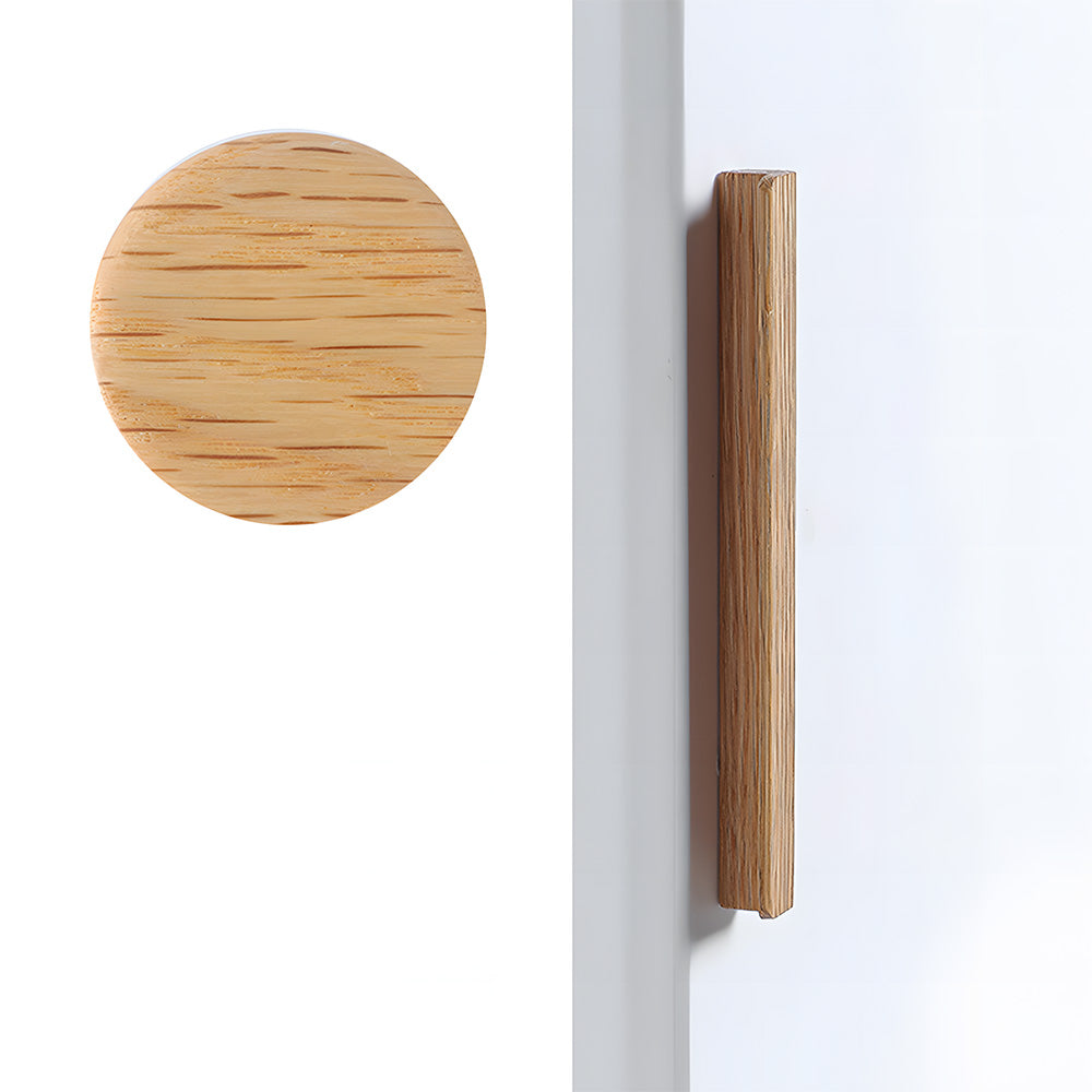 Modern L-Shaped Solid Wood Cabinet Pulls