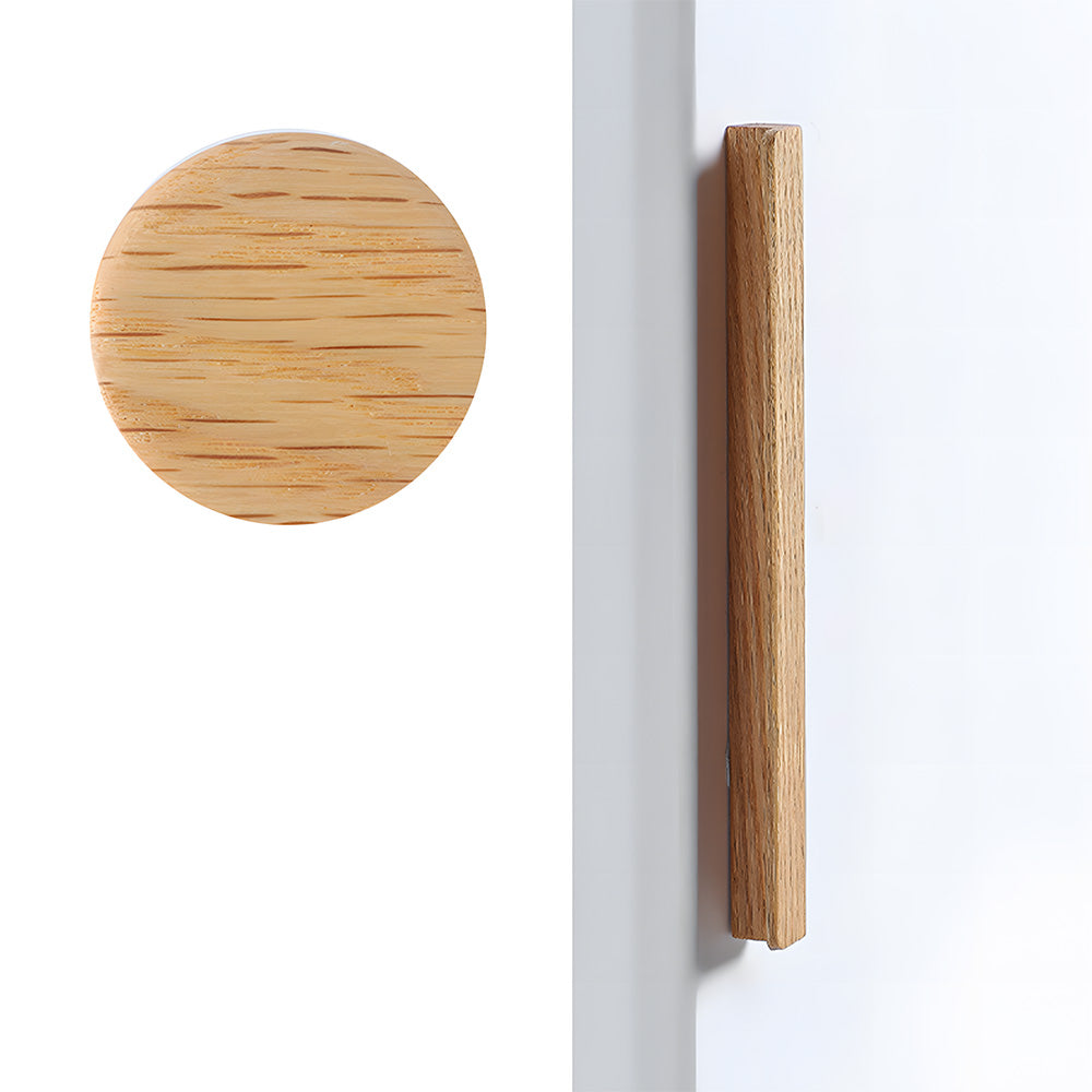 Modern L-Shaped Solid Wood Cabinet Pulls