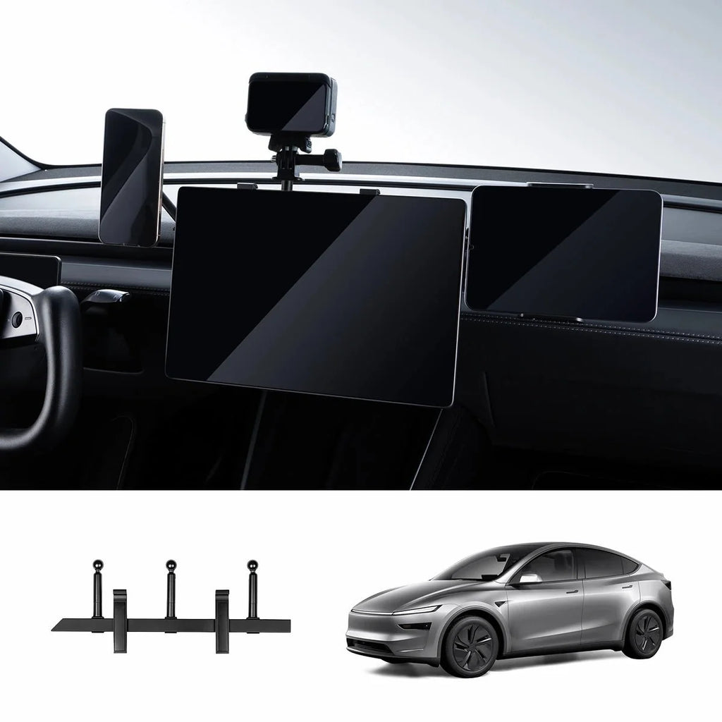 Modular Screen Back Multi‑Device Expansion Mount for Tesla Model 3/Y/S/X/Cybertruck