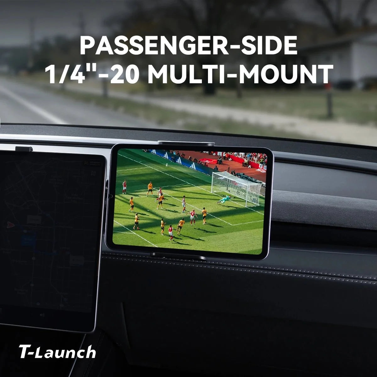 Modular Screen Back Multi‑Device Expansion Mount for Tesla Model 3/Y/S/X/Cybertruck