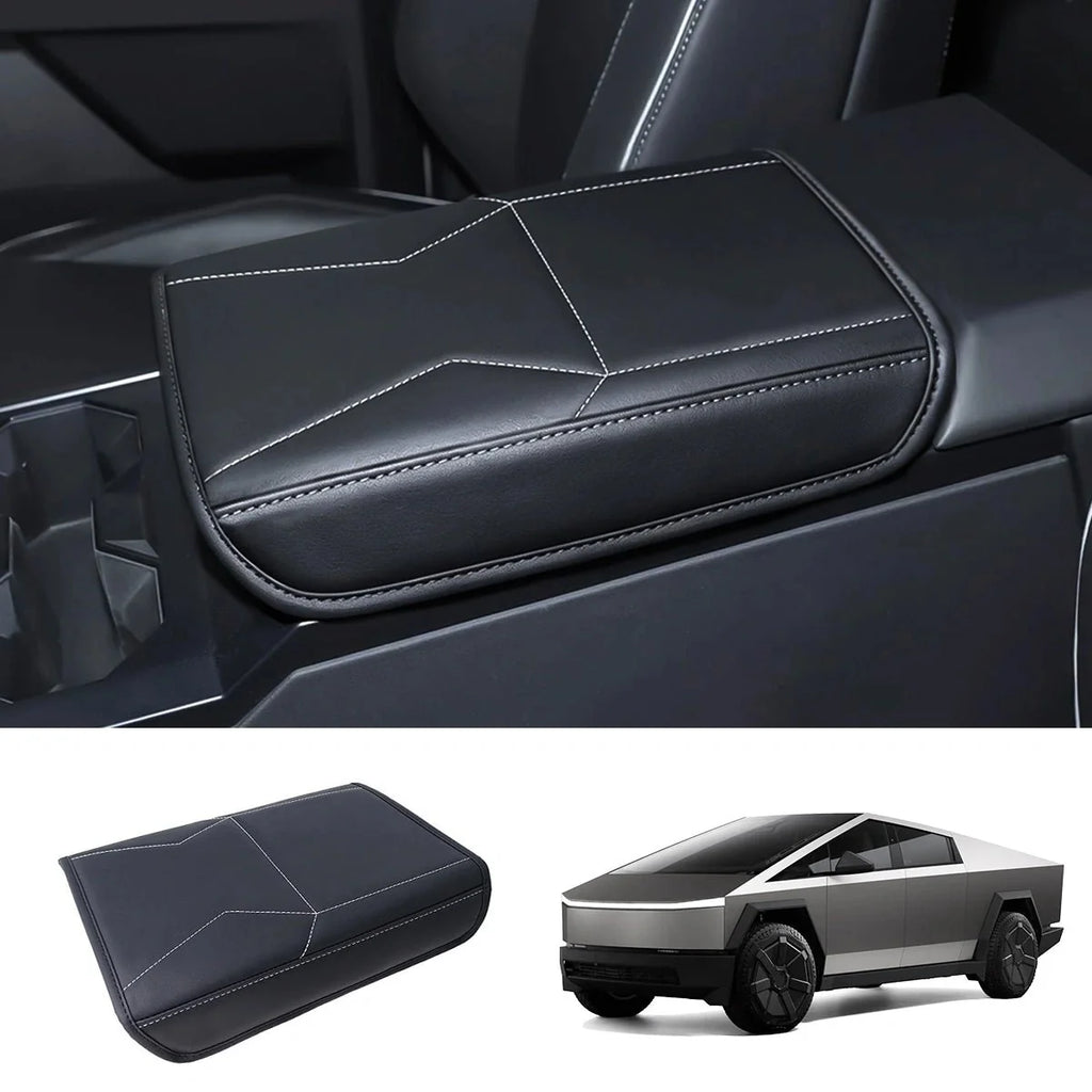 Nappa Leather Center Console Armrest Cover for Tesla Cybertruck 2024+