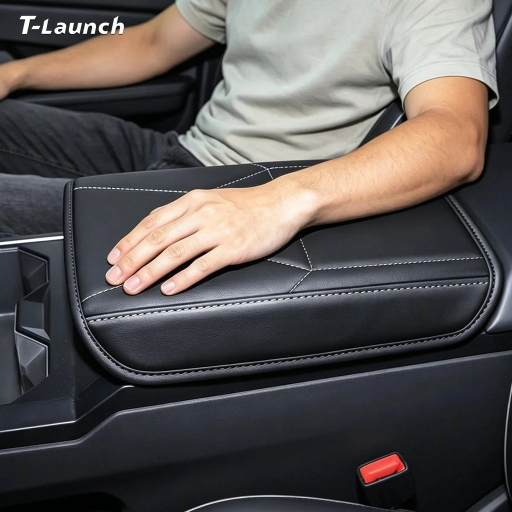 Nappa Leather Center Console Armrest Cover for Tesla Cybertruck 2024+