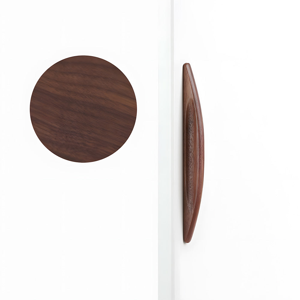 Warm Natural Wood Cabinet and Drawer Pulls