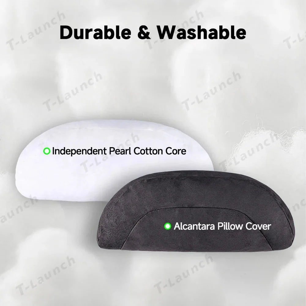 Alcantara Neck & Lumbar Support Pillow for Tesla Model 3/Y/X/S/Cybertruck