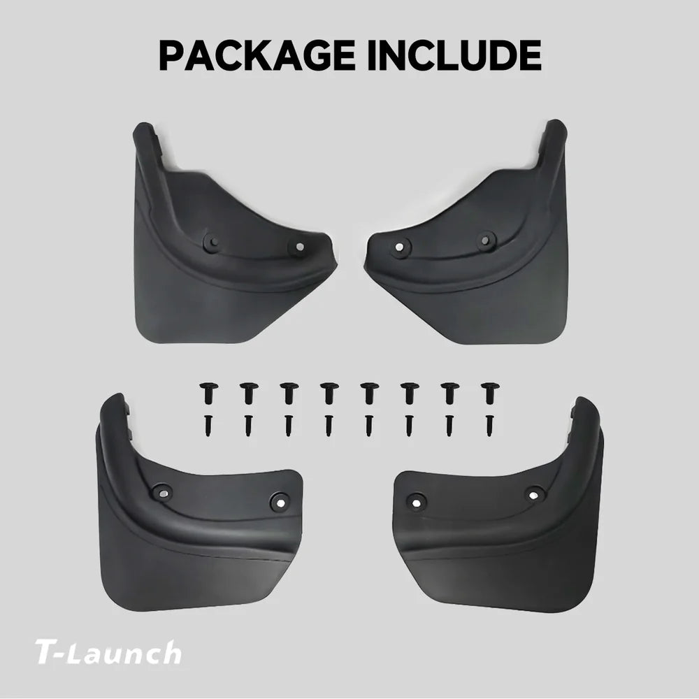 No-Drill Front & Rear Fender Mud Flaps for 2026 Tesla Model Y L