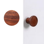 Scandinavian Round Wood Cabinet and Drawer Pulls