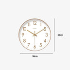 Nordic Minimalist Wall Clock with Silent Quartz Movement | Stylish Timepiece for Modern Interiors