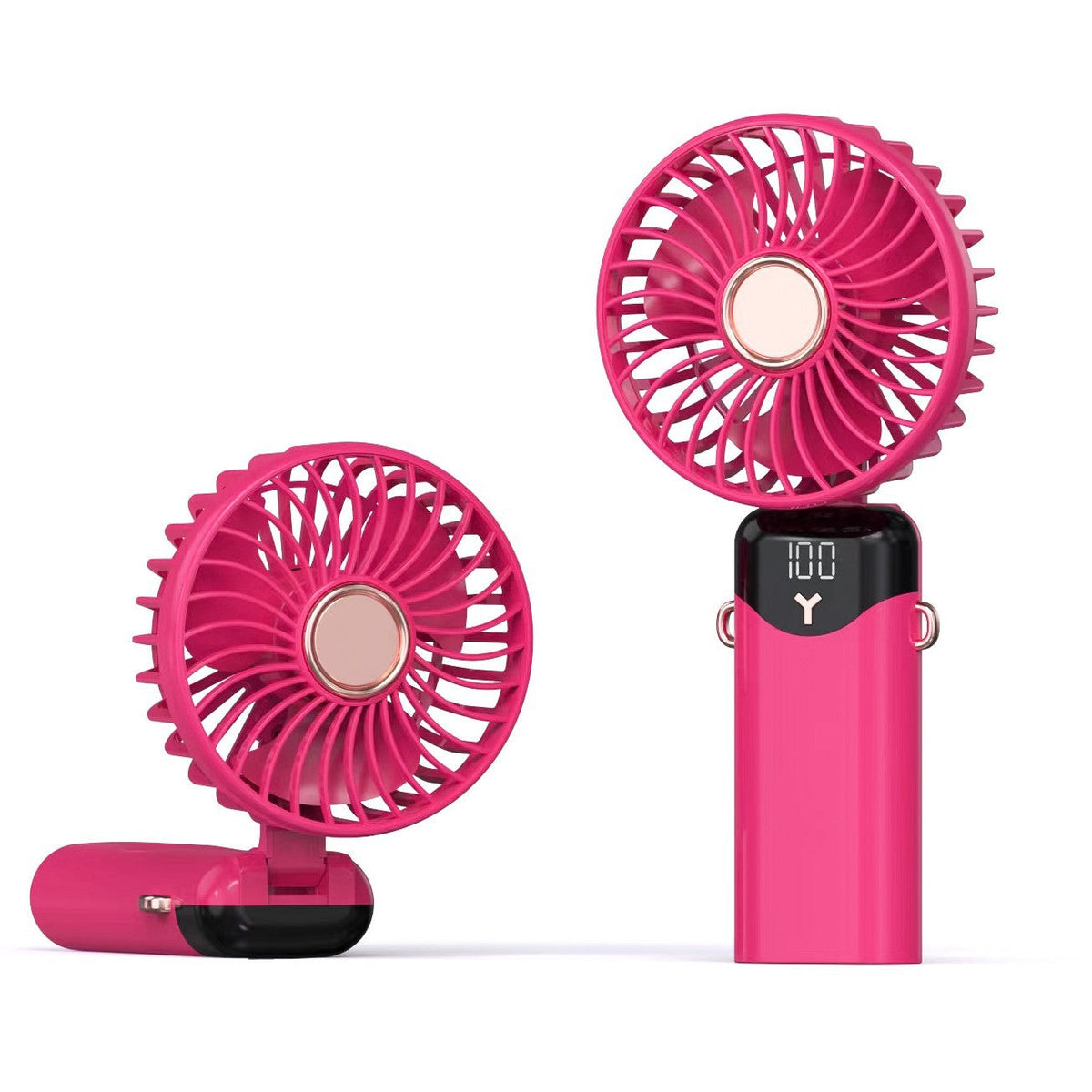 1Portable Mini Fan with USB Charging and Digital Display Miroken