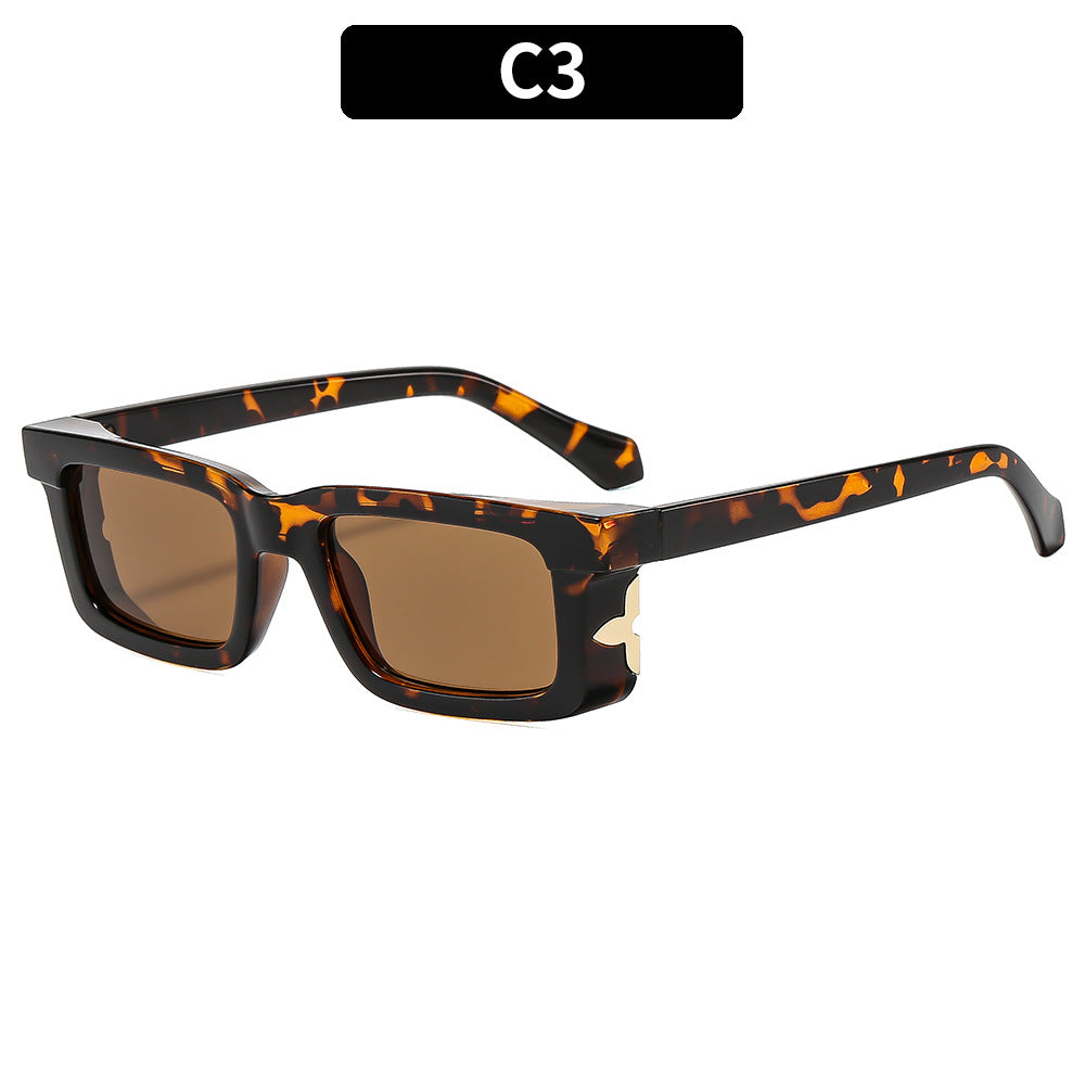 1Oversized Square Frame Sunglasses Fashionable Design
