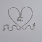 1Heart pendant necklace with sparkling accents Miroken
