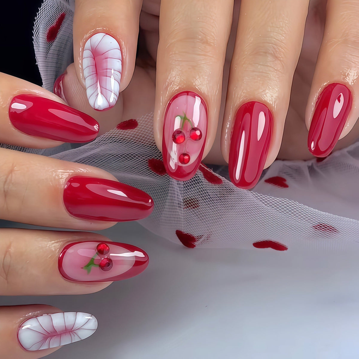 1Artistic Cherry Blossom Nail Design Miroken