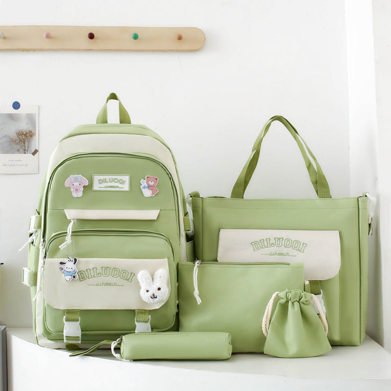 1Versatile Multi-Pocket School Backpack Miroken